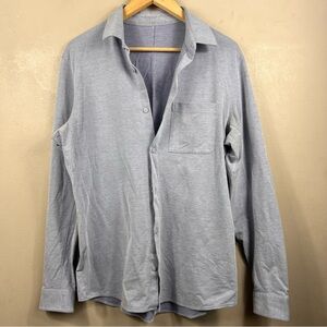 lululemon athletica Light Gray Men's Casual Button-Down Shirt